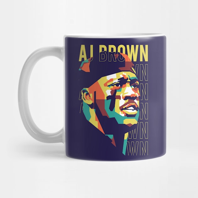 AJ Brown in WPAP Style 1 by pentaShop